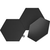 Mey İthalat Nanoleaf Shapes Ultra Black Altıgen Genişletme Paketi, 3 Ek LED Paneli – 16 Milyon Renk, Akıllı Modüler Rgbw Wi-Fi Iç Mekan Duvar Aydınlatması; Alexa ile Uyumlu