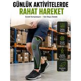 Mey İthalat® Nefes Alabilir Kompresyonlu Dizlik Tam Boy Esnek Diz Koruyucu