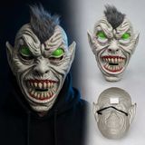 Mey İthalat® Neon Yeşil Gözlü Saçlı Canavar Plastik Maske