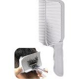 Mey İthalat Nestnook V Şekilli Tarak Saç Karıştırma Aracı, Solma Tarakları Profesyonel Saç Kesimi Isıya Dayanıklı Flattop Saç Kesme Aletleri Erkek Salon Kuaförlük, Berber Veya Evde Kullanım Için (Gri 1 Adet)