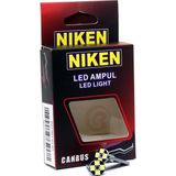 Mey İthalat Niken 12V T10 Büyük Dipsiz Ampul 8 Led'li 2’li Set - Beyaz Işık
