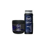 Mey İthalat Nivea Men Erkek Damat Çeyiz Seti Deep Dimension Duş Jeli 500ML ve Nemlendirici El Vücut Bakım Kremi 400ML