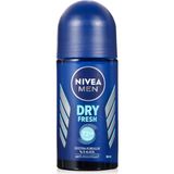 Mey İthalat Nıvea Men Erkek Roll On Deodorant Dry Fresh 72 Saat Anti-Perspirant Koruma, Ekstra Kuruluk, 50 ml