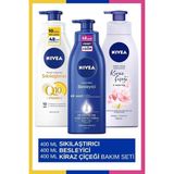 Mey İthalat Nıvea Vücut Losyonu Değerli Yağlar,kiraz Çiçeği ve Jojoba Yağı 400ML&Q10 Sıkılaştırıcı & Vücut Sütü 400ML