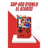 Mey İthalat® Nostalji Oyunlu Mini Atari Gamebox 400 Oyunlu El Atarisi