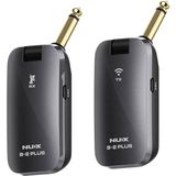 Mey İthalat Nux B-2 Plus 2.4 Ghz Kablosuz Gitar Sistemi, Kablosuz Adaptör (Cep Formatı, Pil Ömrü Maks. 7 Saat, Geniş Menzil, 32 Bit/48 Khz Hi-Res Ses Kalitesi, Jak Fişi), Siyah