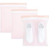 Mey İthalat Ocean Home Textile 3'lü Pembe Renk Ayakkabı Yıkama Filesi Set