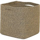 Mey İthalat Ocean Home Textile Siyah Kırçıllı Jüt Halat Sepet 30 x 30 x 30 cm