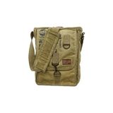 Mey İthalat Old Cotton Cargo 8184 Salaş Kanvas Omuz Postacı Laptop Okul Seyahat Günlük Vintage Pamuklu Çanta (Açık Camel)