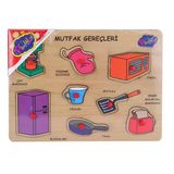 Mey İthalat® Ony-168-169 Ahşap Tutmalı Mutfak Gereçleri - Oyuncak
