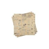 Mey İthalat Orret Home Vintage Gazete Desenli Yağlı Kağıt – 50 Adet Kendinden Desenli Mutfak Sunum ve Sarma Kağıdı, Ekmek, Sandviç ve Fast Food Paketleme Kağıdı-Yağlı Kağıt (50)