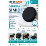 Mey İthalat® Ortopedik Oturma Simidi Koltuk Minderi – Kuyruk Sokumu Destekli Yuvarlak Oturma Yastığı