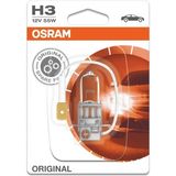 Mey İthalat Osram H3 12V 55W Orijinal Halojen Far Ampülü, 1 Adet Blister Ambalaj