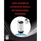 Mey İthalat® Otomatik Şarjlı Damacana Pompası Ev Ofis Kamp Kullanım