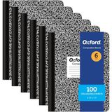 Mey İthalat Oxford Kompozisyon Not Defterleri, Okul Malzemeleri, Okul Için Not Defterleri, Okul ve Ofis Için Compbook Defteri, Dergi, Kolej Kağıdı, 24,5 x 19,8 Cm, 100 Yaprak, Siyah, 6 Adet (63767)