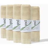 Mey İthalat Pai Skincare - Aileron Peeling Organik Muslin Bezi | Doğal, Vegan, Hassas Cilt Bakımı (5'li Paket)