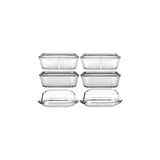 Mey İthalat Paşabahçe Basic Frigo 6lı Cam Kahvaltılık Tereyağlık Seti