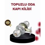 Mey İthalat® Paslanmaz Çelik Dayanıklı Topuzlu Kapı Kilidi