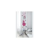 Mey İthalat Pelangi Beyaz Kedi Seven Kız Desenli Dijital Baskı Yıkanabilir Bebek Çocuk Odası Fon Perdesi, Beyaz-Fuşya 70 x 200