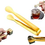 Mey İthalat Perlotus 304 Çelik Mini Gold 11 cm Buz ve Şeker Maşası