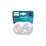 Mey İthalat Philips Avent Ultra Hava Emziği Ortodontik ve Bpa, Ekstra Havalandırma Delikleri 0-6 Ay (Kız Tasarımı) 2'li Paket