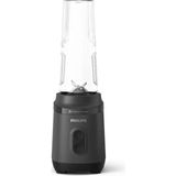Mey İthalat Philips Blend & Go 3000 Serisi Mini Smoothie Blender – 350W, 0,6l Taşınabilir Şişe, Paslanmaz Çelik Bıçaklar, 2 Hız Ayarı, Bulaşık Makinesinde Yıkanabilir, Problend Teknolojisi, Siyah (HR2672/00)