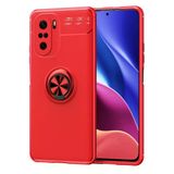 Mey İthalat® Poco F3 Kılıf Range Yüzüklü Silikon - Kırmızı