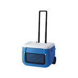 Mey İthalat Poly-Lite Yalıtımlı Tekerlekli Taşınabilir Soğutucu Kamp Buzluğu 46 L, 50 Qt, 3 Gün Soğuk - Çok Renkli