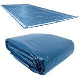 Mey İthalat Pool Mate 352545RPM Ağır Hizmet Mavi Kış Havuz Örtüsü, Zemin Içi Yüzme Havuzları Için, 7,6 x 13,7 M. Yerde Havuz
