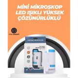 Mey İthalat® Portatif El Mikroskop – Led Işıklı, Aynı Anda Net Odaklama