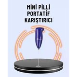 Mey İthalat® Portatif Kahve Köpürtücü – Latte, Cappuccino, Milkshake Puding Yapıcı