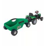 Mey Ithalat® Power Pedallı Big Trolley Traktör Yeşil-Pls