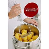 Mey İthalat Pratik 24 cm Çelik Pastanlamz Patates Ezici Püre Yapıcı
