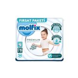 Mey Ithalat® Premium Bebek Bezi Fırsat Paketi 6 Beden 15+ kg 34 Adet