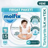 Mey İthalat® Premium Bebek Bezi Ultra Fırsat Paketi 5 Beden 11-18 Kg 66 Adet
