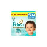 Mey İthalat Prima Bebek Bezi Premium Care 5 Numara 74 Adet Ultra Fırsat Paketi