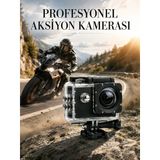 Mey İthalat® Profesyonel 4K Aksiyon Kamerası Geniş Açılı Wifi Destekli