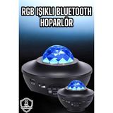 Mey İthalat® Projektör Yıldız Gece Lambası Disko Topu Bluetooth Bağlantılı Taşınabilir Şarjlı