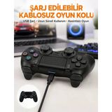 Mey İthalat® Ps4 Uyumlu Kablosuz Oyun Kolu – Titreşimli, Şarjlı Ve Ergonomik Yeni Nesil