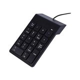 Mey İthalat PX-1864 USB 2.0 Siyah Kablolu Numerik Klavye Keypad; USB Sayısal Tuş Takımı, Pc Laptop Notebook Için Kablolu Numpad, Ev Ofis Muhasebe Excel Veri Girişi Kullanımına Uygun - Çok Renkli