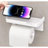 Mey Ithalat® Raflı Yapışkanlı Tuvalet Kağıdı Askılığı - 000-Siyah - Belirtilmemiş