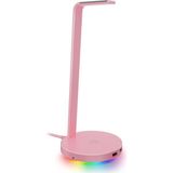 Mey İthalat Razer Base Station V2 Chroma - USB Hub ve Rgb Aydınlatmalı Kulaklık Standı (7.1 Surround Sesli USB Hub, Entegre Kulaklık Tutucu, Kaymaz Stand, Chroma Rgb) Quartz