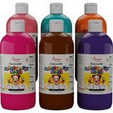 Mey İthalat Red Rose Tamamlayıcı Renkler Parmak Boyası 6'lı Set 6X500 gr