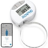 Mey İthalat Renpho Akıllı Vücut Çevresi Ölçüm Bandı, Biseps, Göğüs, Kalça, Baldır, Uyluk ve Boyun Vücut Çevrelerini Ölçmek Için Bluetooth Ölçüm Bandı, cm Veya Inç Cinsinden Fitness Ölçüm Bandı