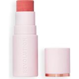 Mey İthalat Revolution Skin Silk Blush Stick - Yanaklar, Gözler ve Dudaklar Için Renk - Kremden Pudraya Kadar Formül - Vegan & Cruelty-Free - Peachy Pink - 4,5 G