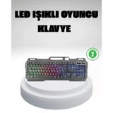 Mey İthalat® Rgb Işıklı Klavye Mouse Seti – Türkçe Q, Ayarlanabilir Dpi, Ergonomik Ve Dayanıklı Tasarım