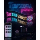 Mey İthalat® Rgb Led Matrix Panel Esnek Yapı Uygulama Kontrollü Kayan Yazı Ekranı