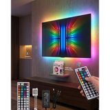 Mey İthalat® Rgb Led Strip 5 Metre Kumandalı 5050 Şerit Led Dekorasyon Işığı