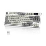 Mey İthalat RK86 Kablosuz Mekanik Klavye, Conta Montajlı, 3 Mod (2.4ghz/bluetooth/type C), Tkl Rgb 75%, Tft Renkli Ekran, Hot Swappable Doğrusal Anahtar - Çok Renkli