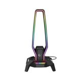 Mey İthalat RM-H27 Igrıs Type-C Rgb Siyah Kulaklık Standı - Renkli